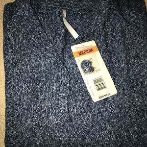 NWT Heather Blue Leo & Nicole Poncho